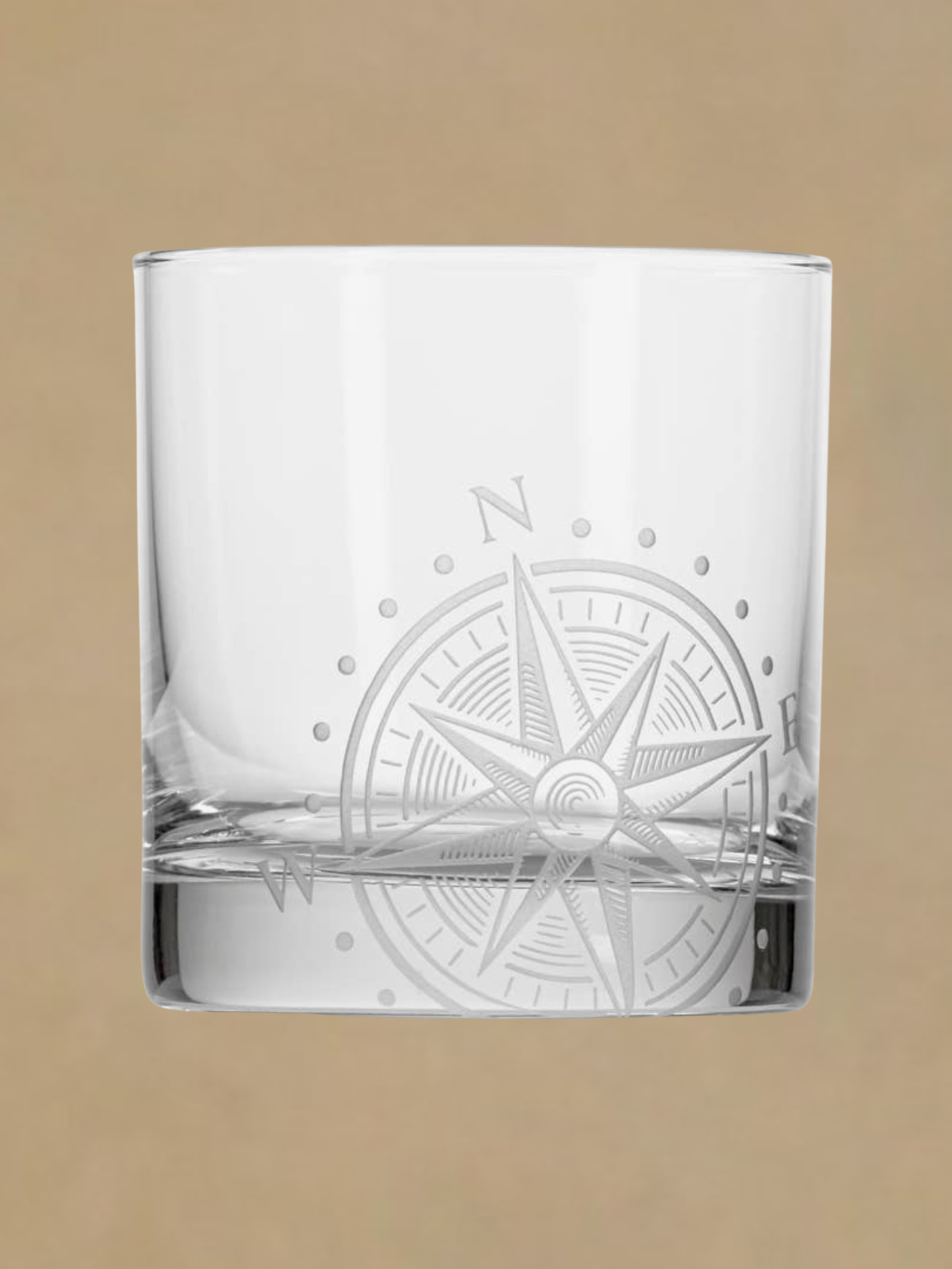Compass Star 10oz Rocks Glass