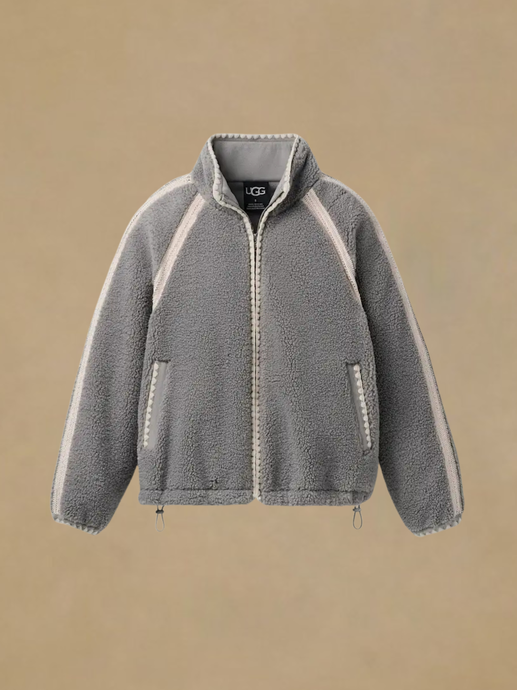 UGG Nikia Crochet UGGfluff Jacket - Cobble