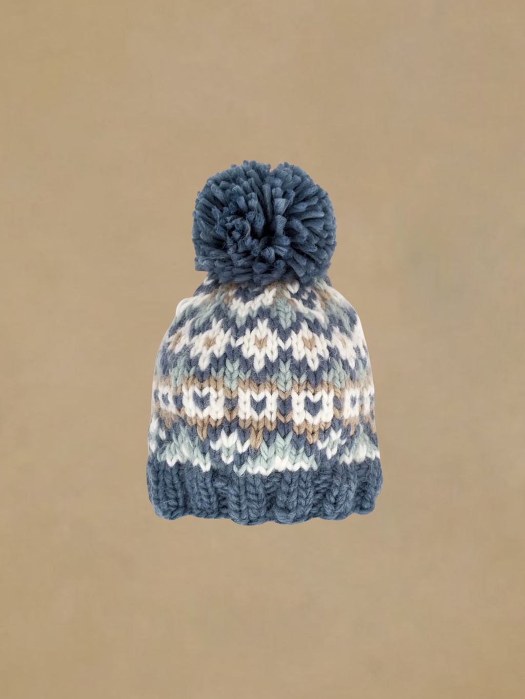 Huggalugs Fairisle Slate Beanie Hat