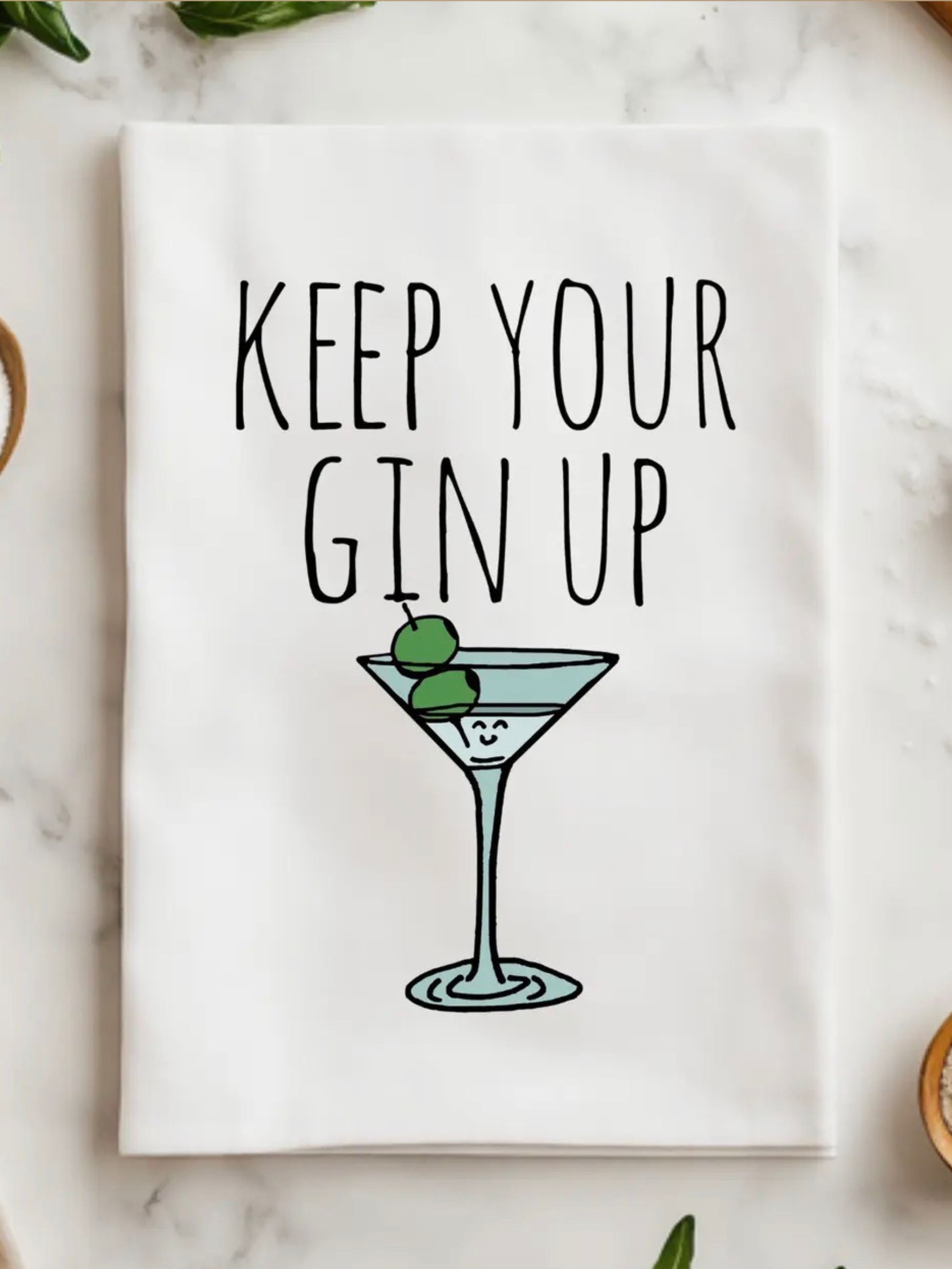 Keep Your Gin Up Tea Towel