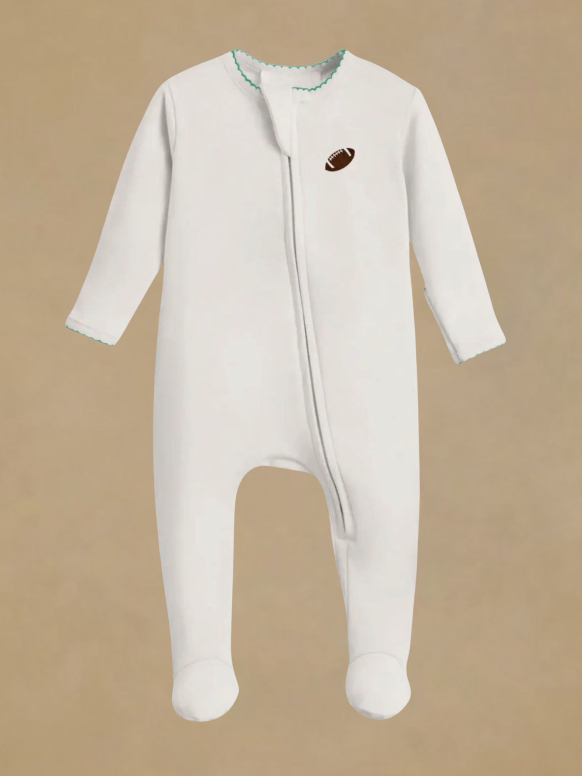 Goosies Varsity Pip Embroidered Zip Romper