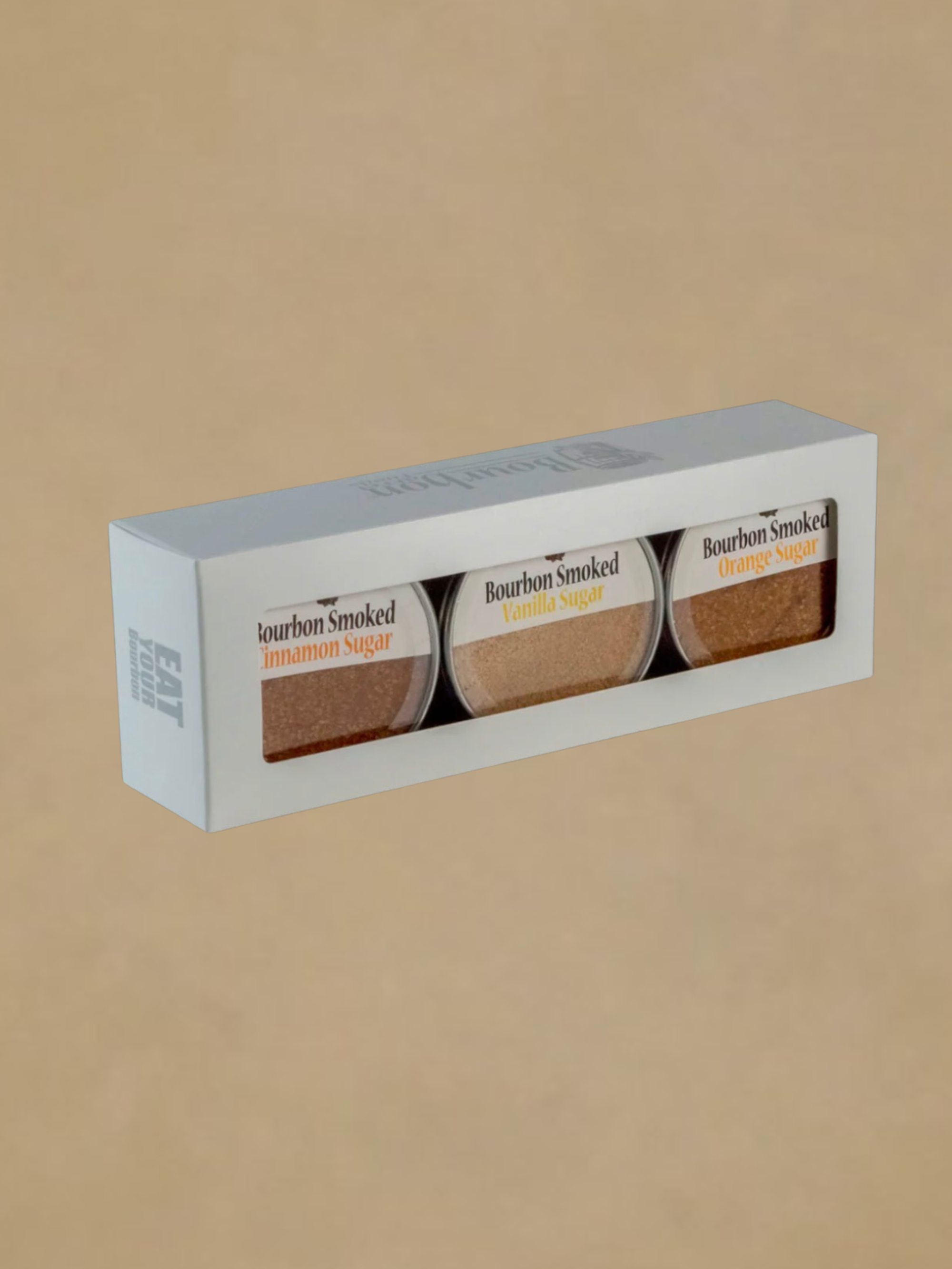 Bourbon Smoked Sugars - Trio Orange, Vanilla, Cinnamon