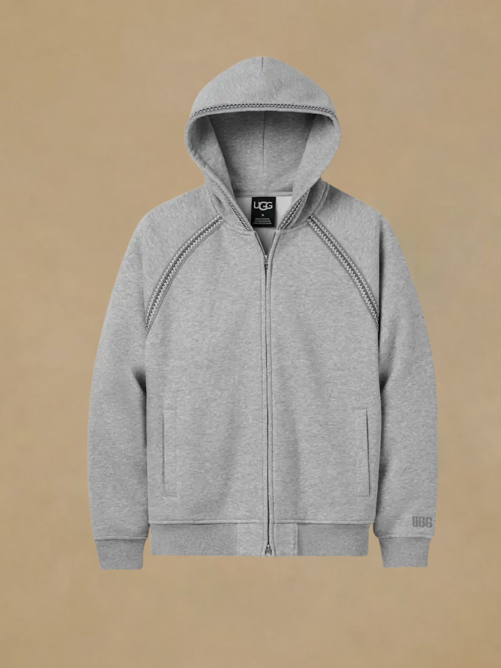 UGG Tasman Full Zip Jacket - Grey Heather