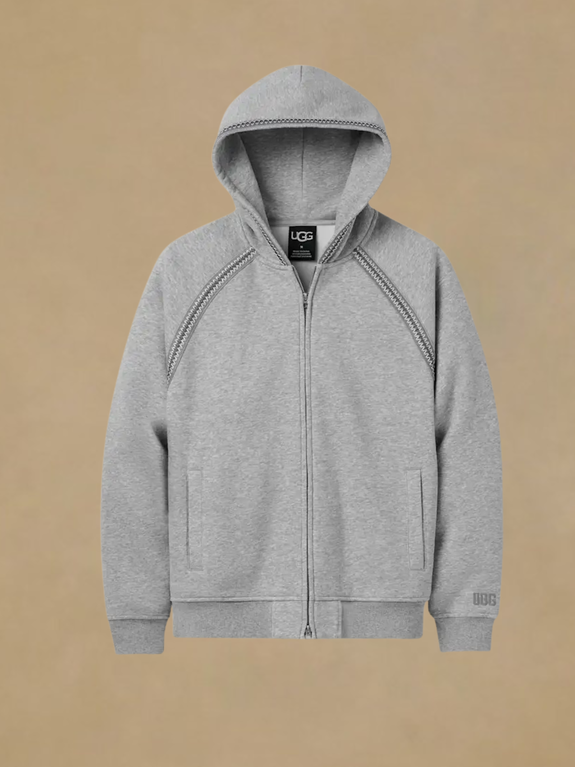 UGG Tasman Full Zip Jacket - Grey Heather