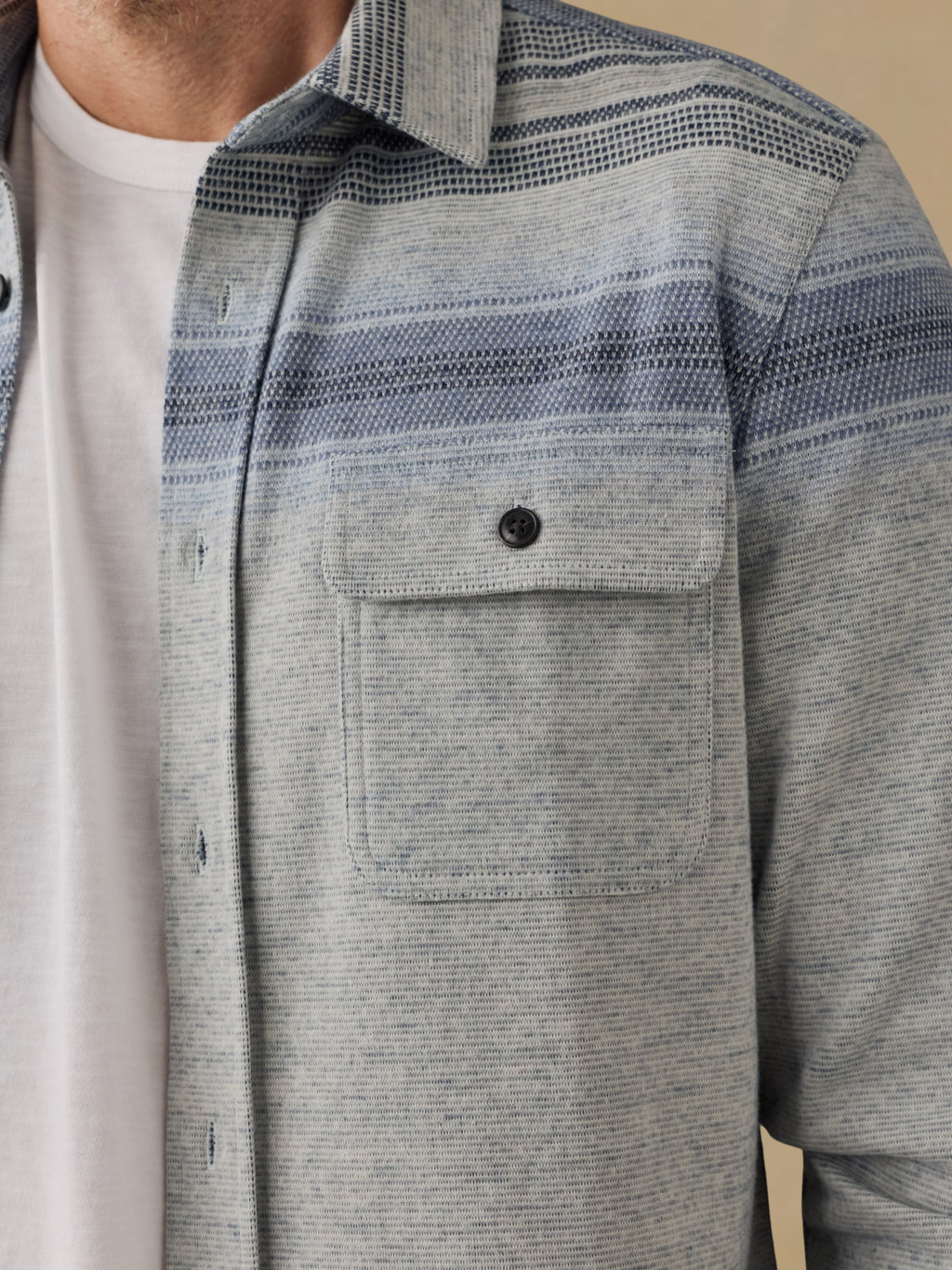 Faherty Legend Shirt - River Stone Ombre
