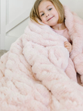 Minky Blanket Blossom Pink 50”x60”