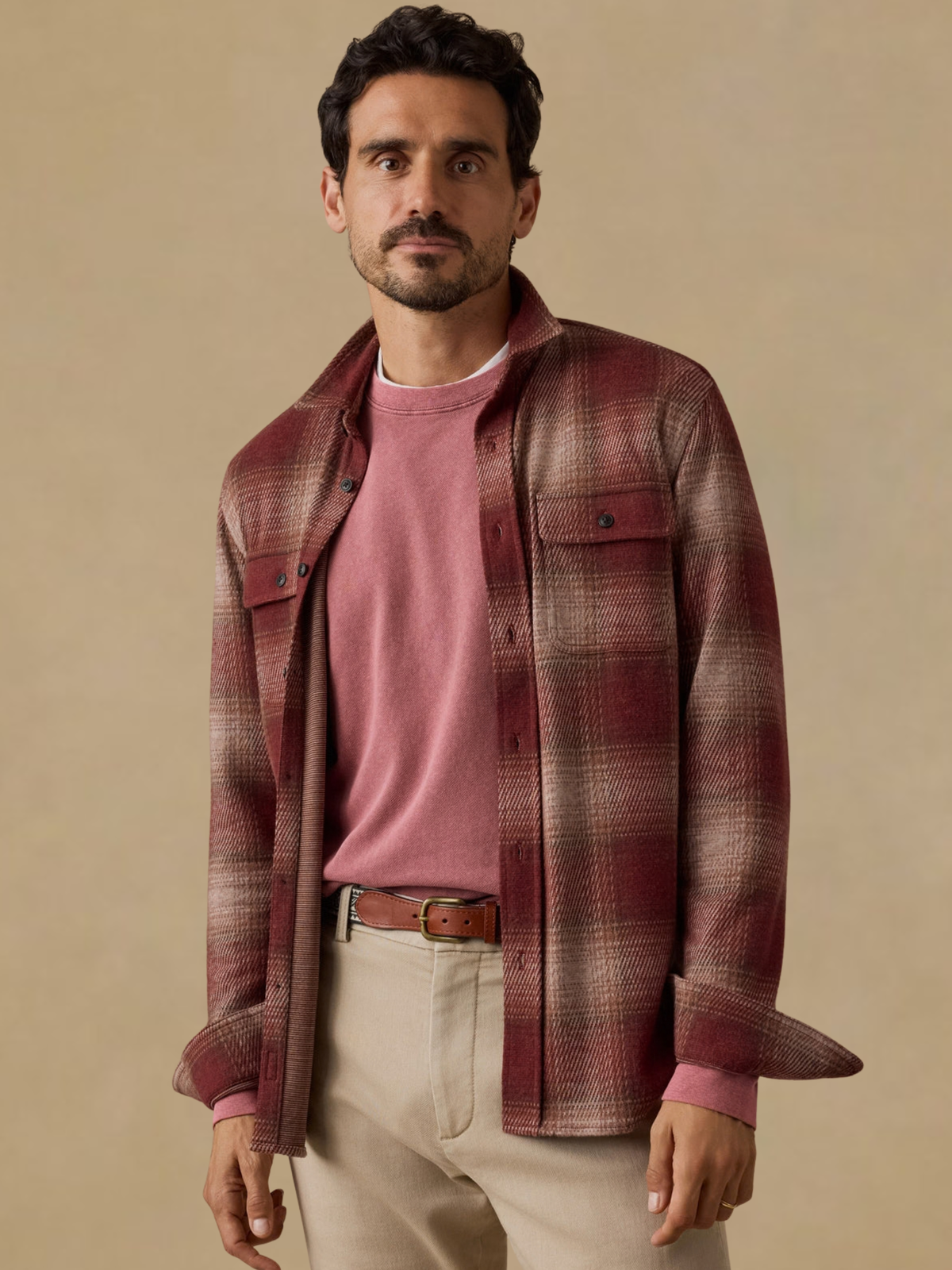 Faherty Legend Shirt- Cedar Ombré Plaid