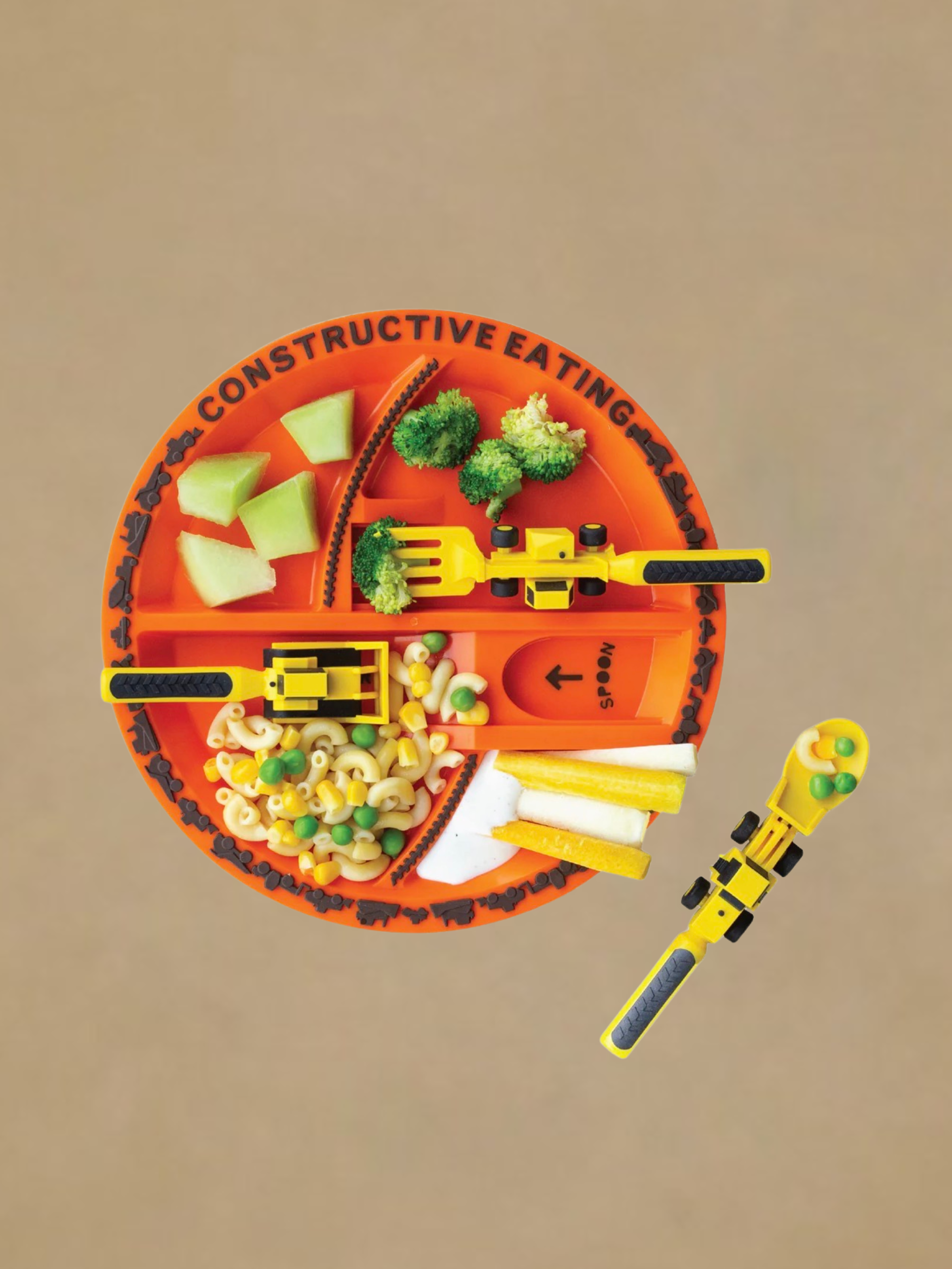 Construction Utensil & Plate Combo