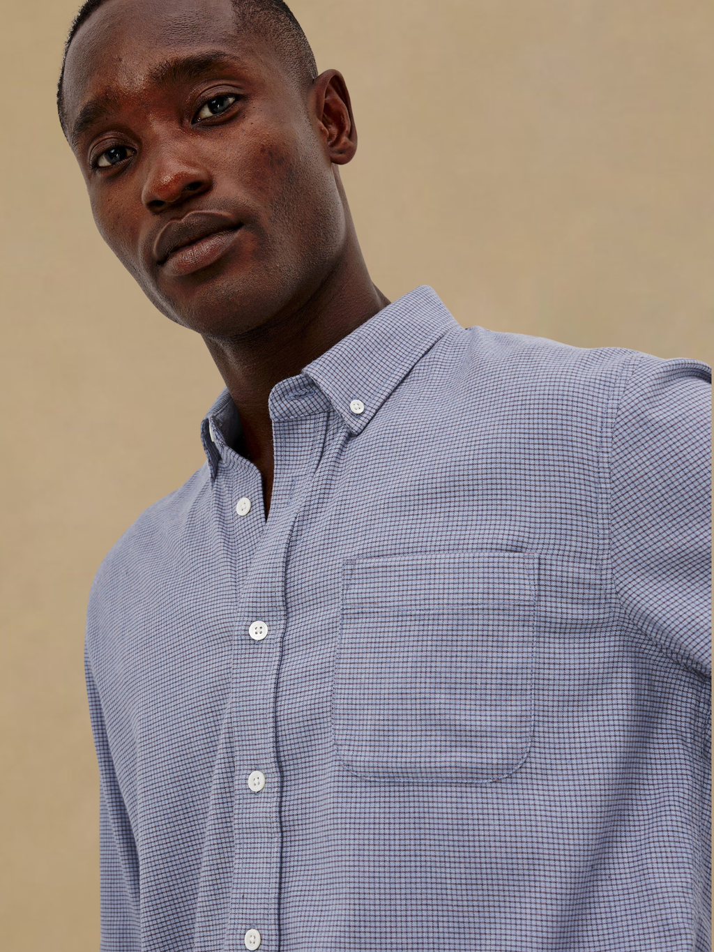 Rails Vance Blue Heather Grid
