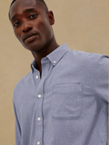 Rails Vance Blue Heather Grid