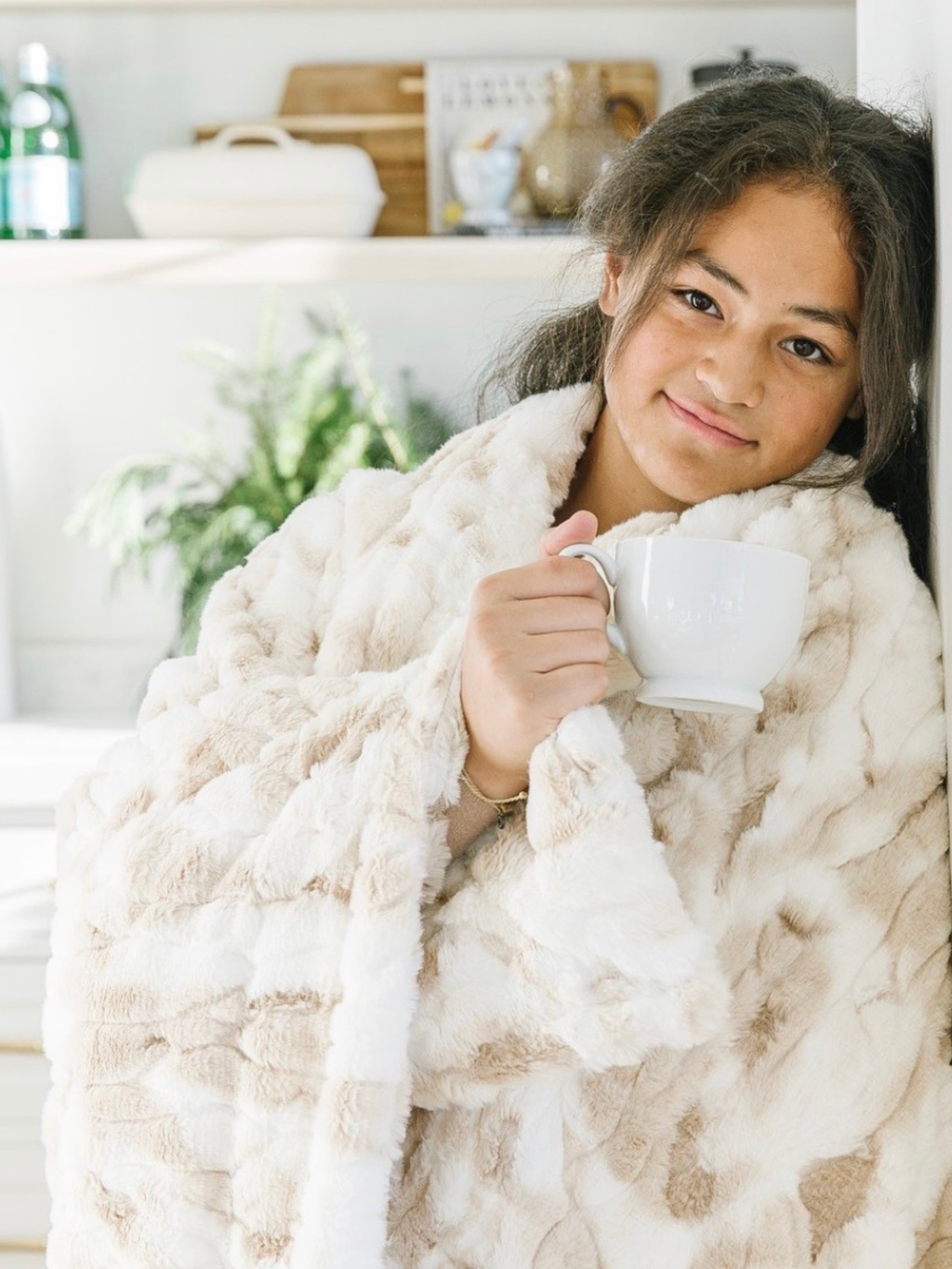 Minky Blanket Crème Brûlée 50”x60”