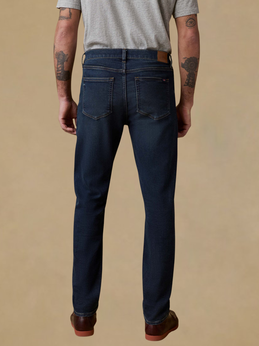 Faherty Stretch Terry Indigo 5-Pocket Pant Belmar Coast Wash