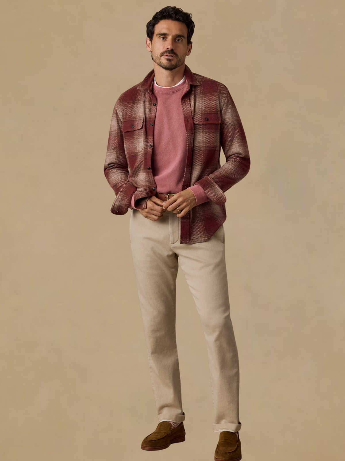 Faherty Legend Shirt- Cedar Ombré Plaid