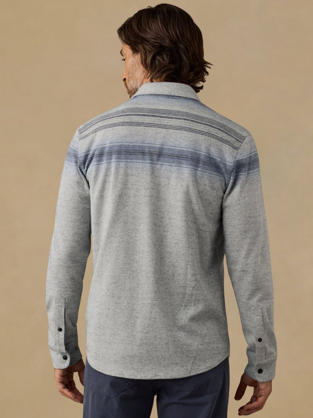 Faherty Legend Shirt - River Stone Ombre