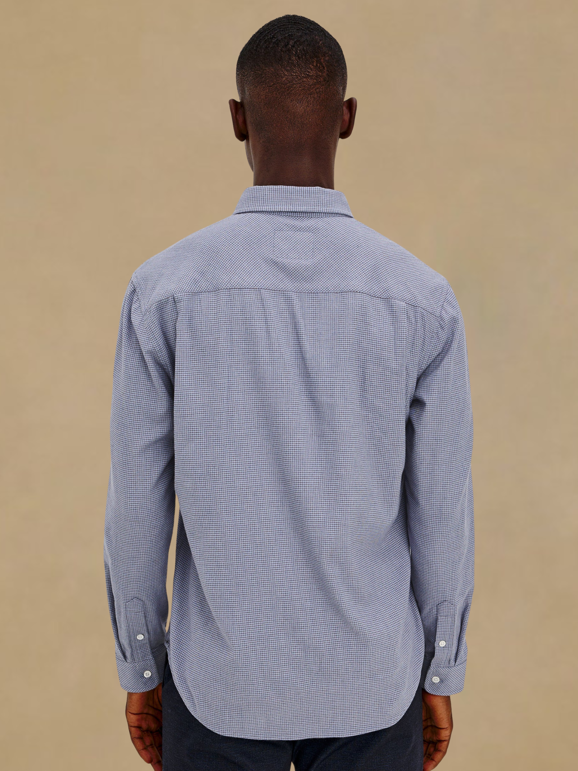 Rails Vance Blue Heather Grid