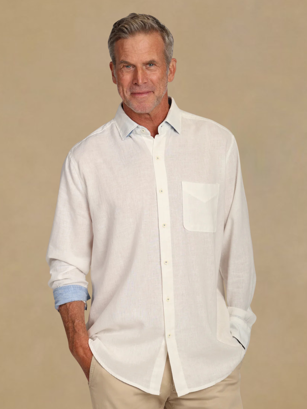 True Grit Melange Linen Shirt