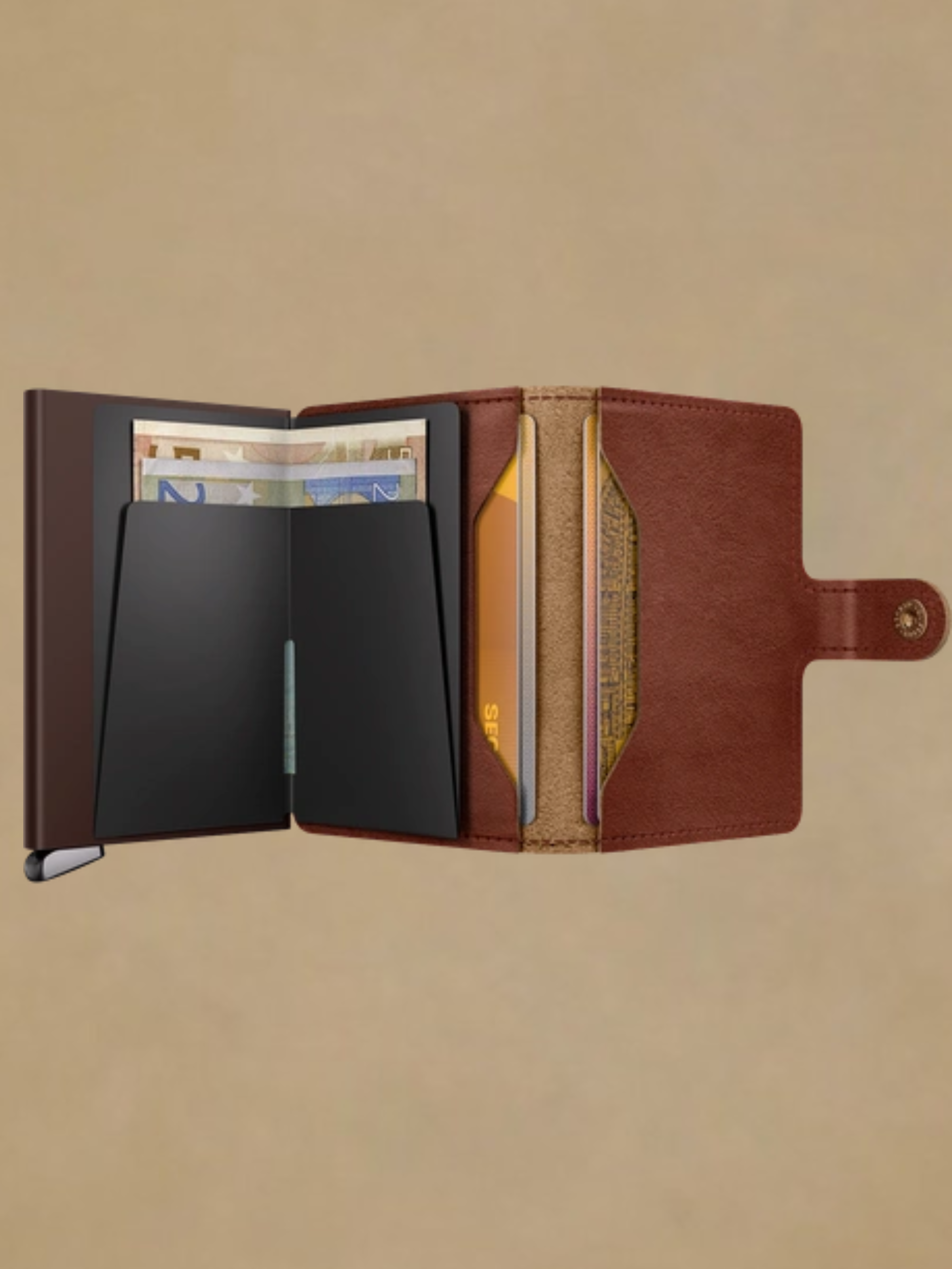 Secrid Premium MiniWallet- Saddle
