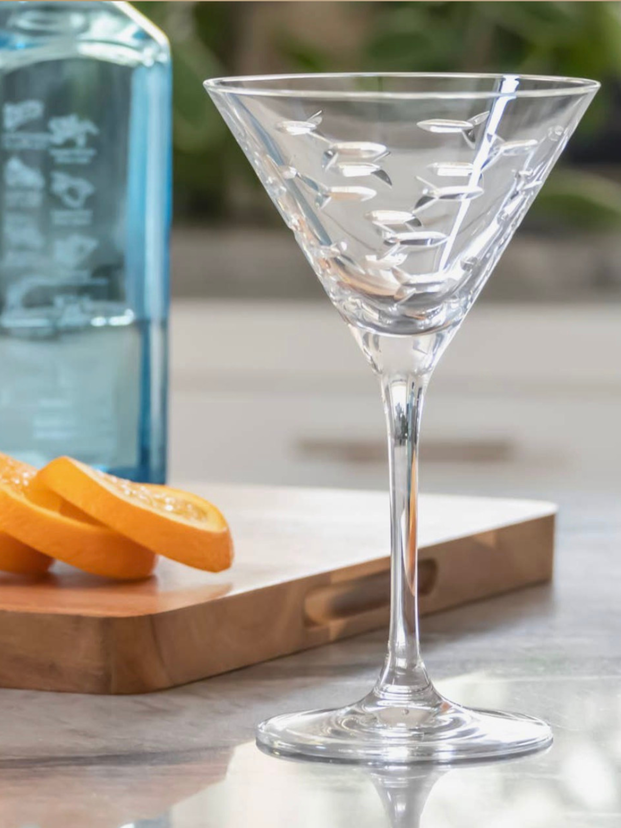School of Fish Martini Glass 10oz