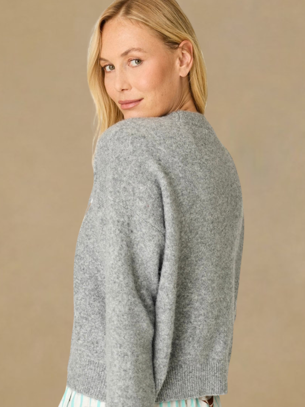 PJ Salvage The Cocktail Club Sweater - Frost Grey
