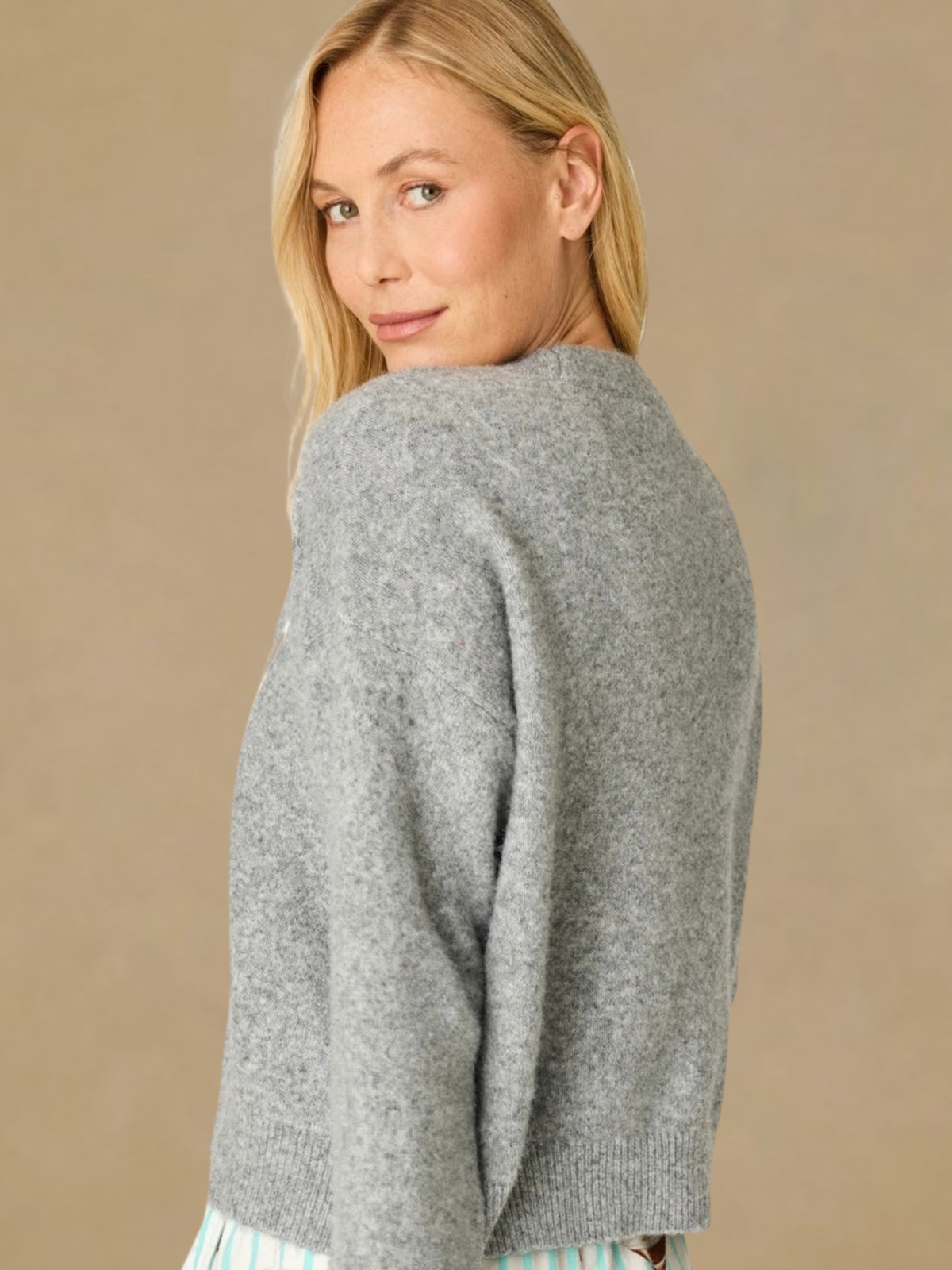 PJ Salvage The Cocktail Club Sweater - Frost Grey