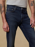 Faherty Stretch Terry Indigo 5-Pocket Pant Belmar Coast Wash