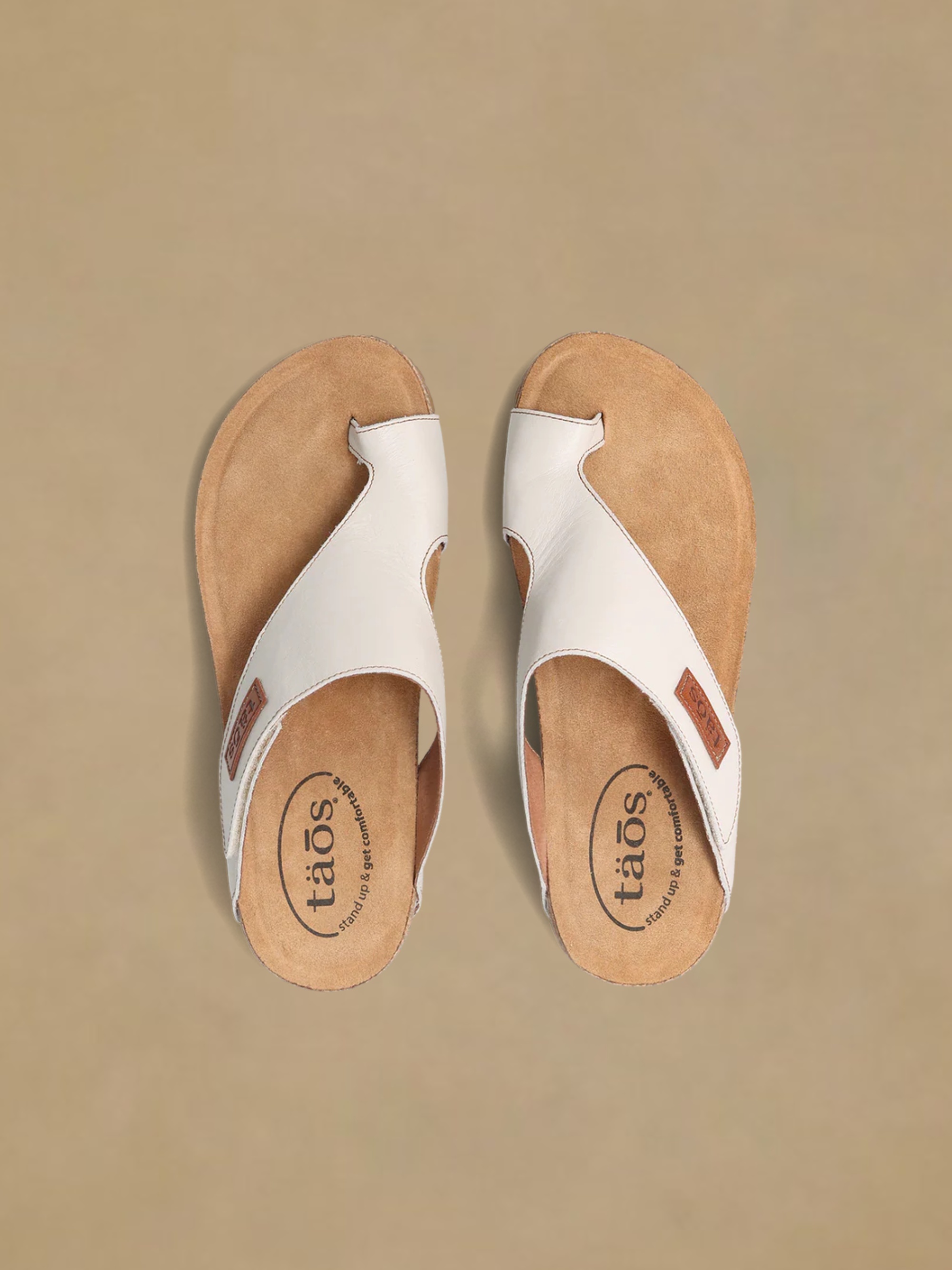 Taos Loop Leather Sandal  - Off White
