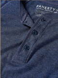 Faherty Cloud Henley -Navy Heather