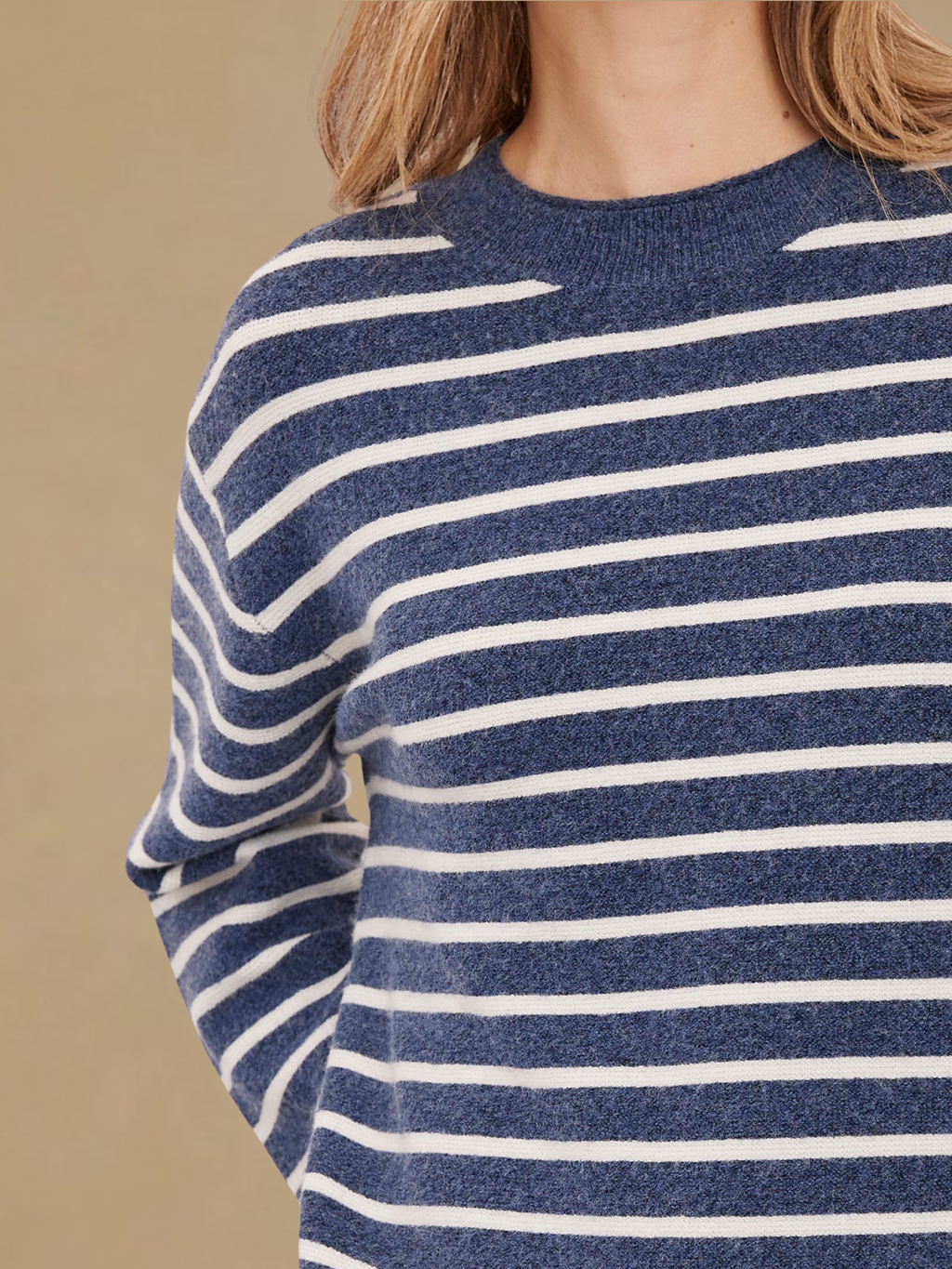 Gentle Fawn Pullover Sweater - Navy Stripe
