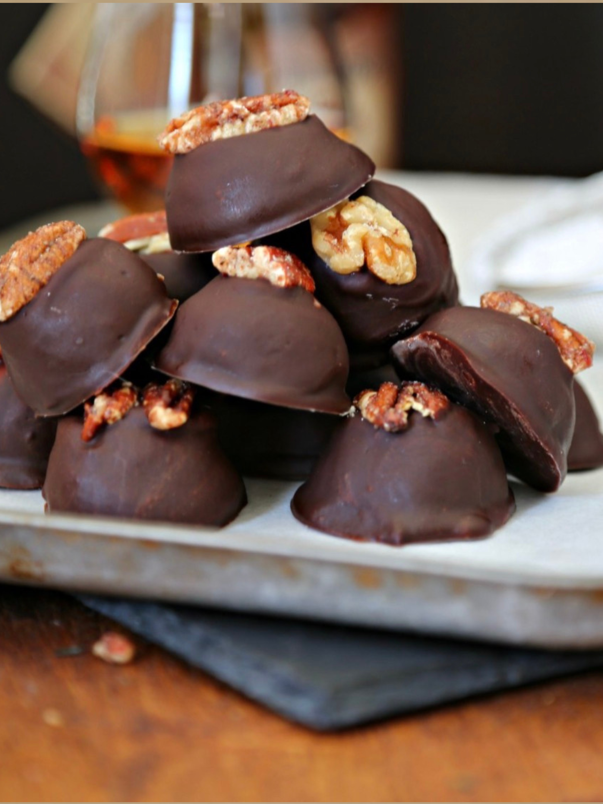 Dark Chocolate Bourbon Balls