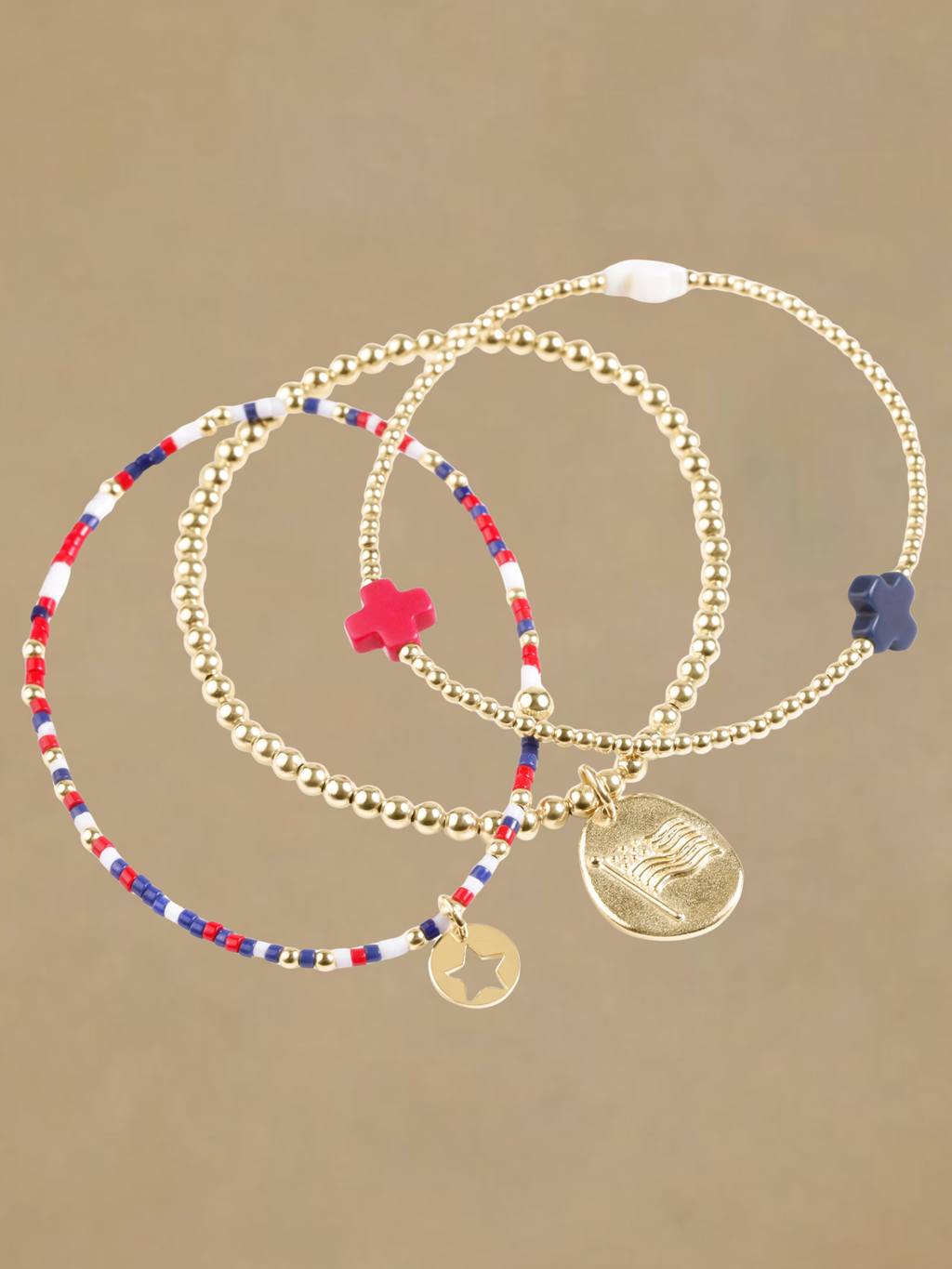 Enewton Hope Unwritten Bracelet - Firecracker - Small Star Gold Disc
