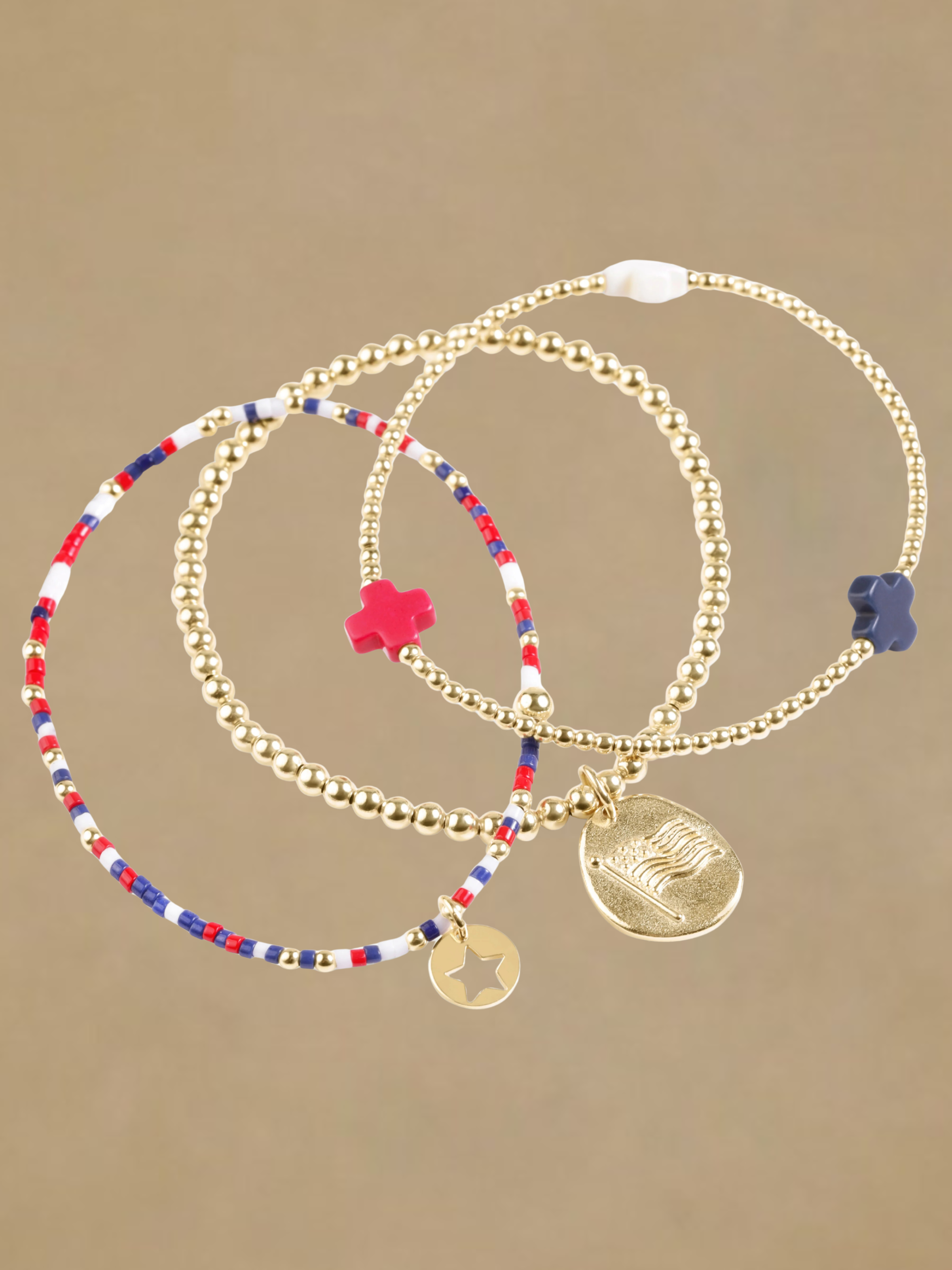 Enewton Hope Unwritten Bracelet - Firecracker - Small Star Gold Disc