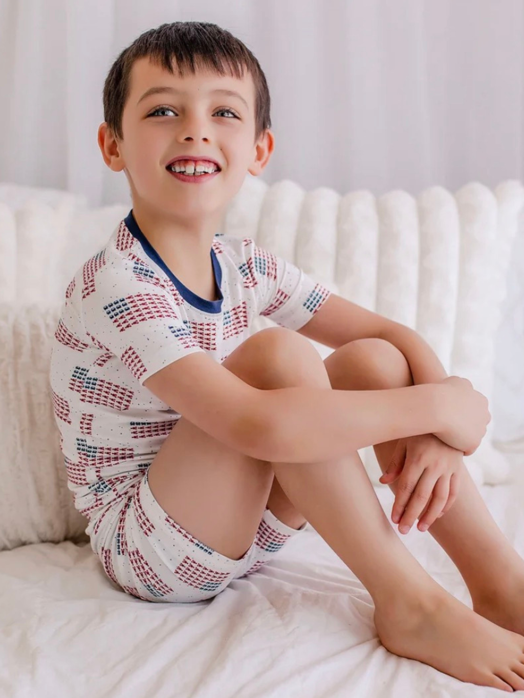 Bailey Baby Co. Lobster Flag 2 Piece Pajama Set