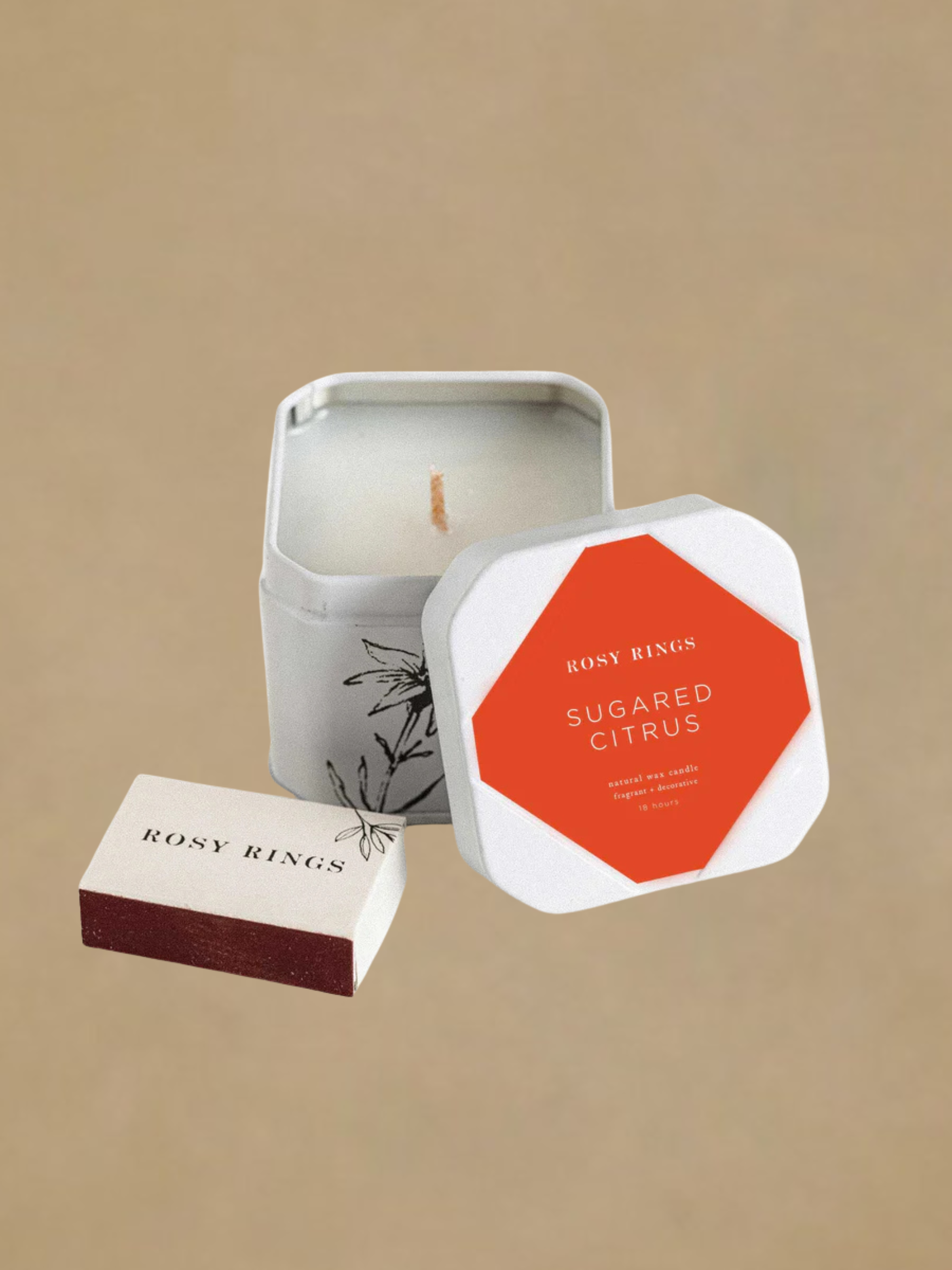 Rosy Rings Petite Tin Candle - Sugared Citrus