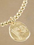 ENewton Classic Gold 3mm Bracelet - Inspire America Gold Disc