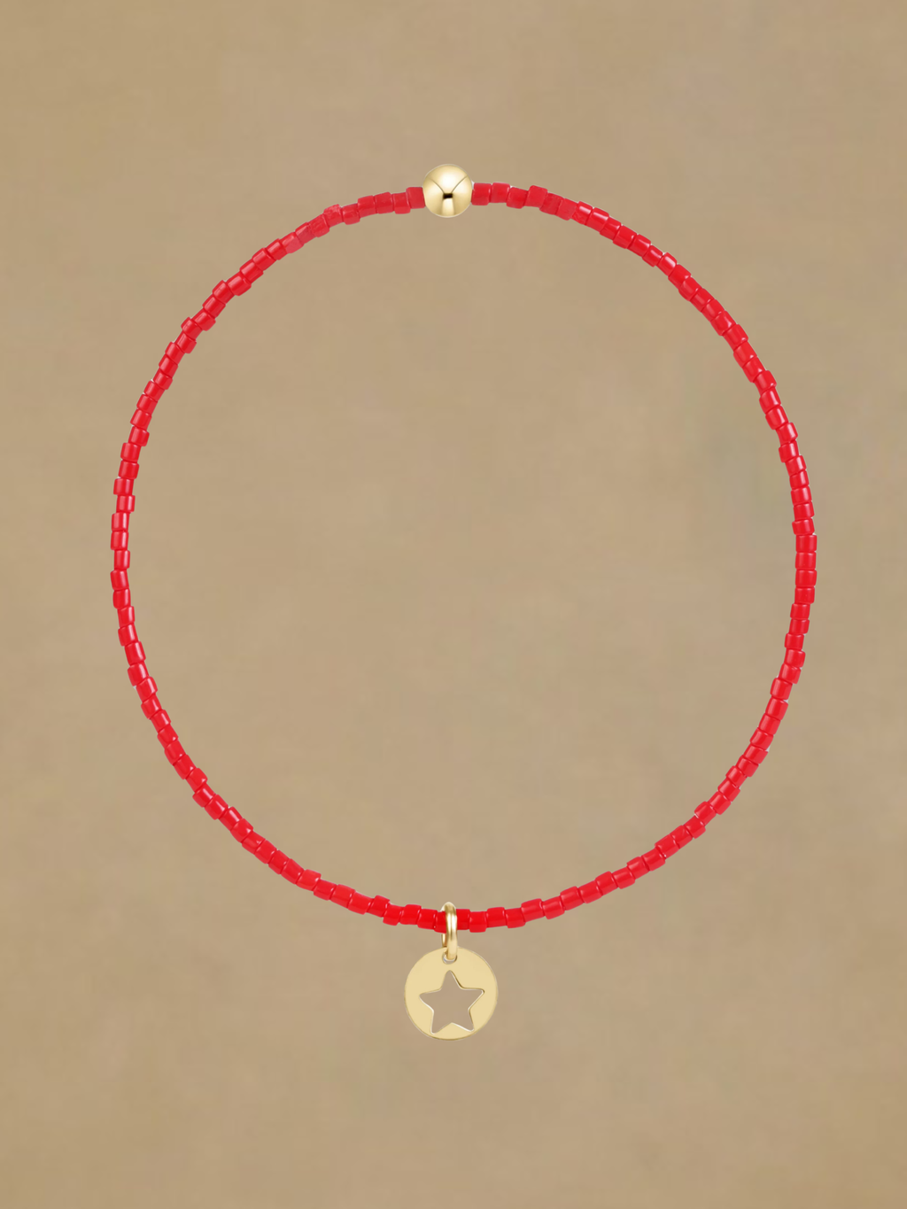 ENewton Hope Classic Bracelet - Bright Red - Star Small Gold Disc
