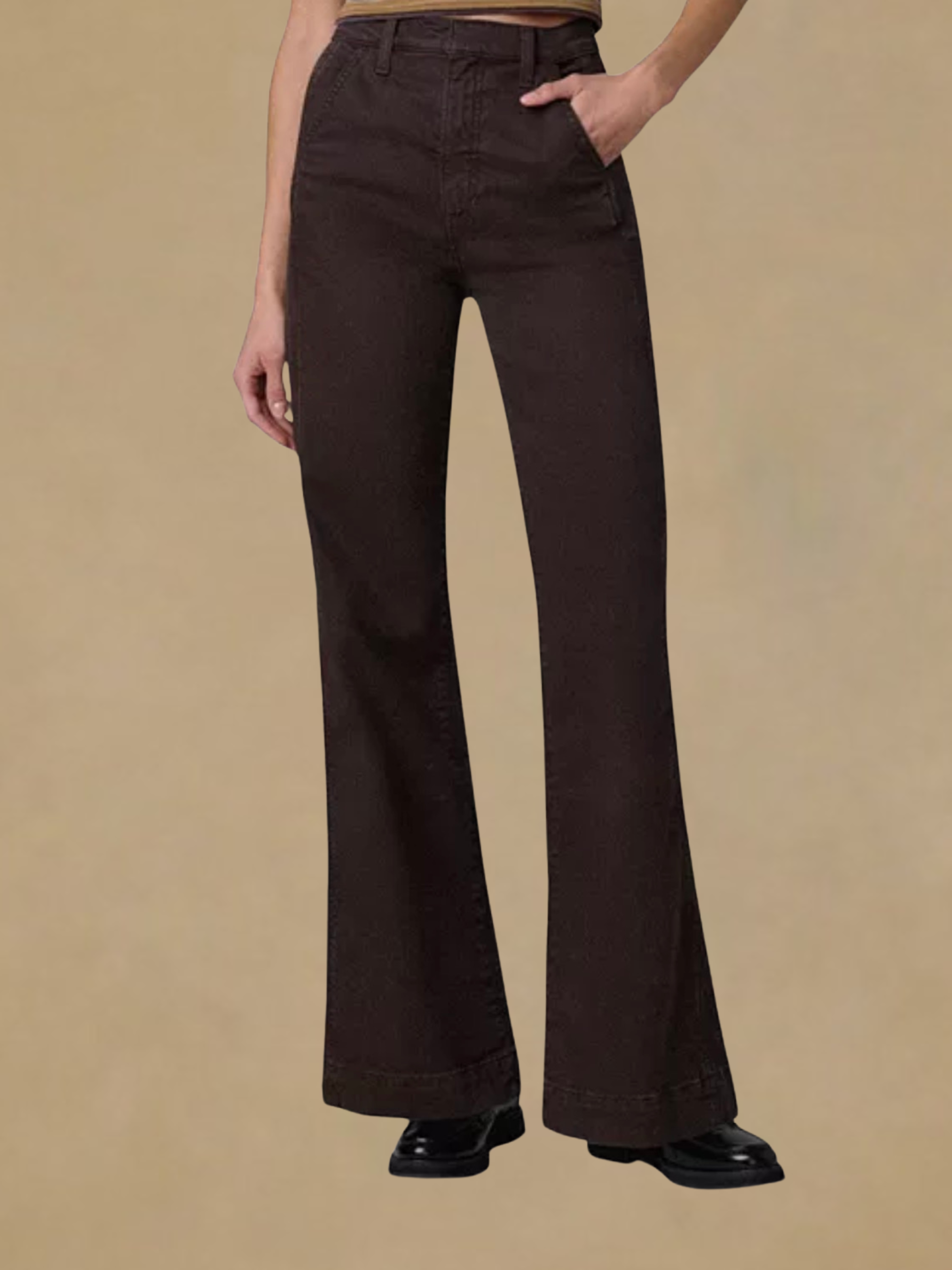 Joe’s The Mia Paneled High Rise Pant - Dark Coffee Bean