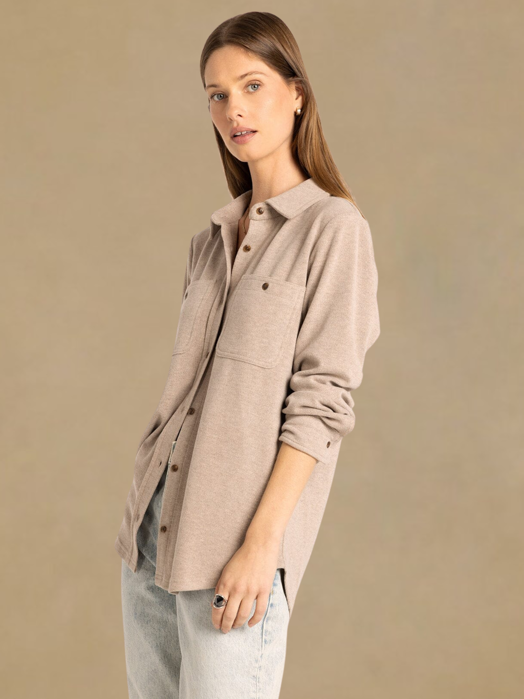 Thread & Supply Lewis Shirt - Soft Brown Heather