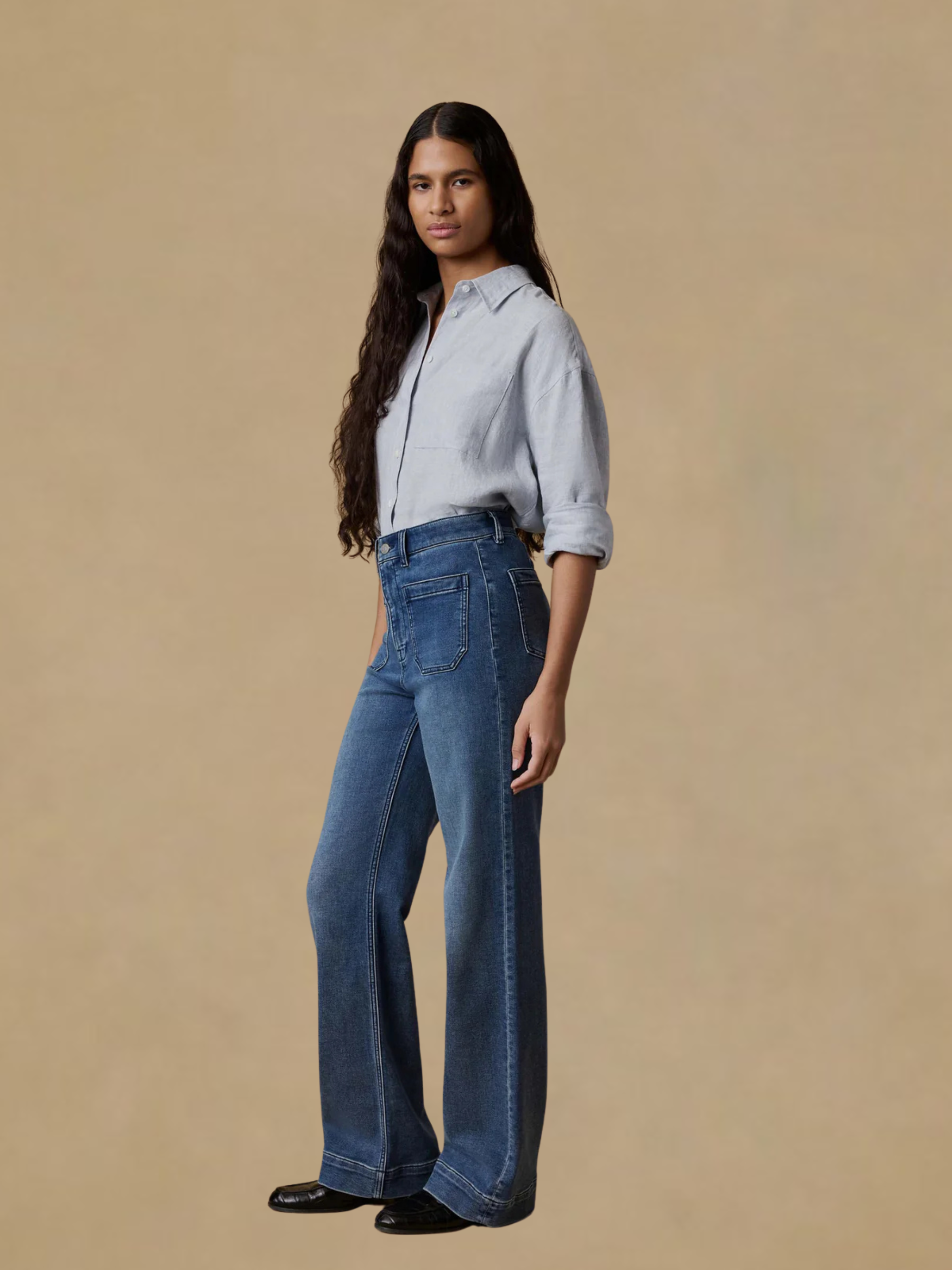Faherty Stretch Terry Patch Pocket Pant - Riverton