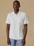 Faherty Short-Sleeve Breeze Polo - White