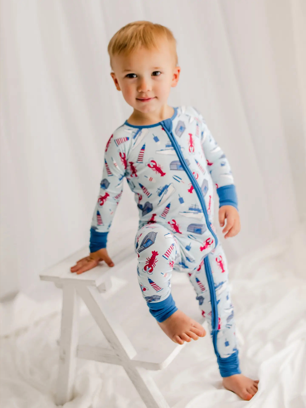 Bailey Baby Co. - All Things Lobster Fishing Zippy Romper