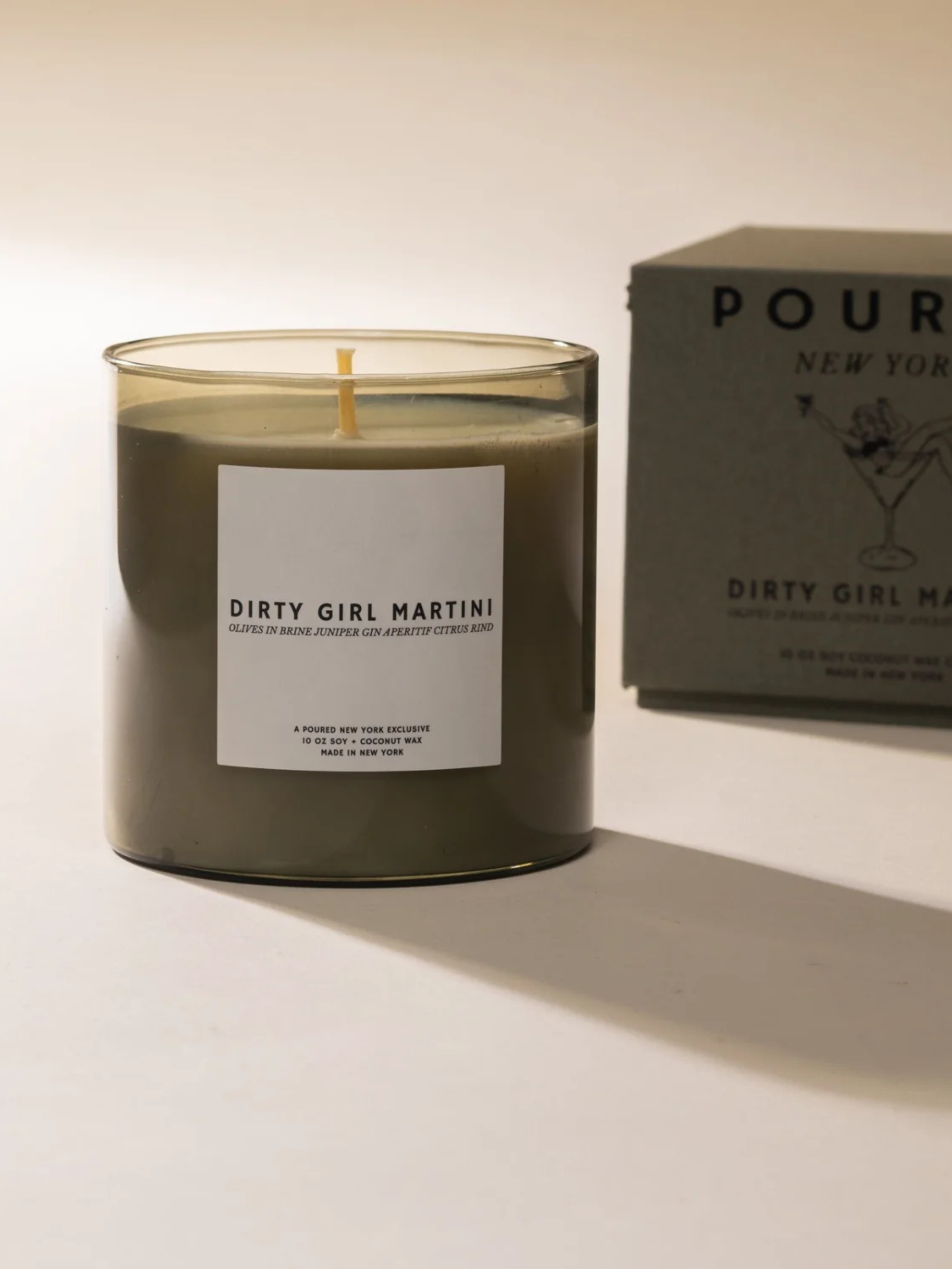 Poured New York - Dirty Girl Martini 10oz Candle