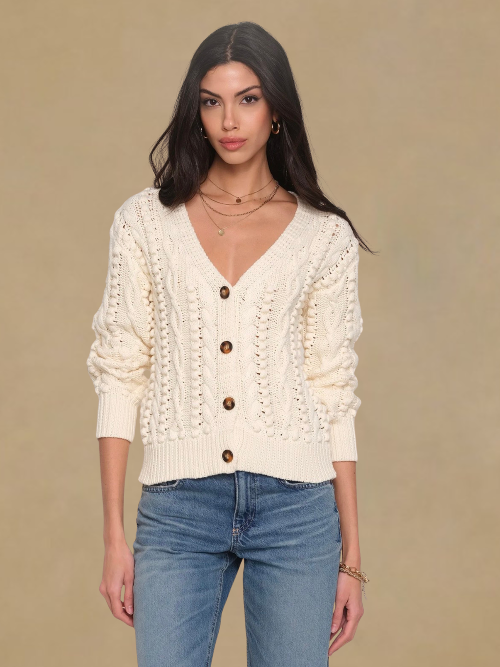 Heartloom Winslet Cardigan - Ivory