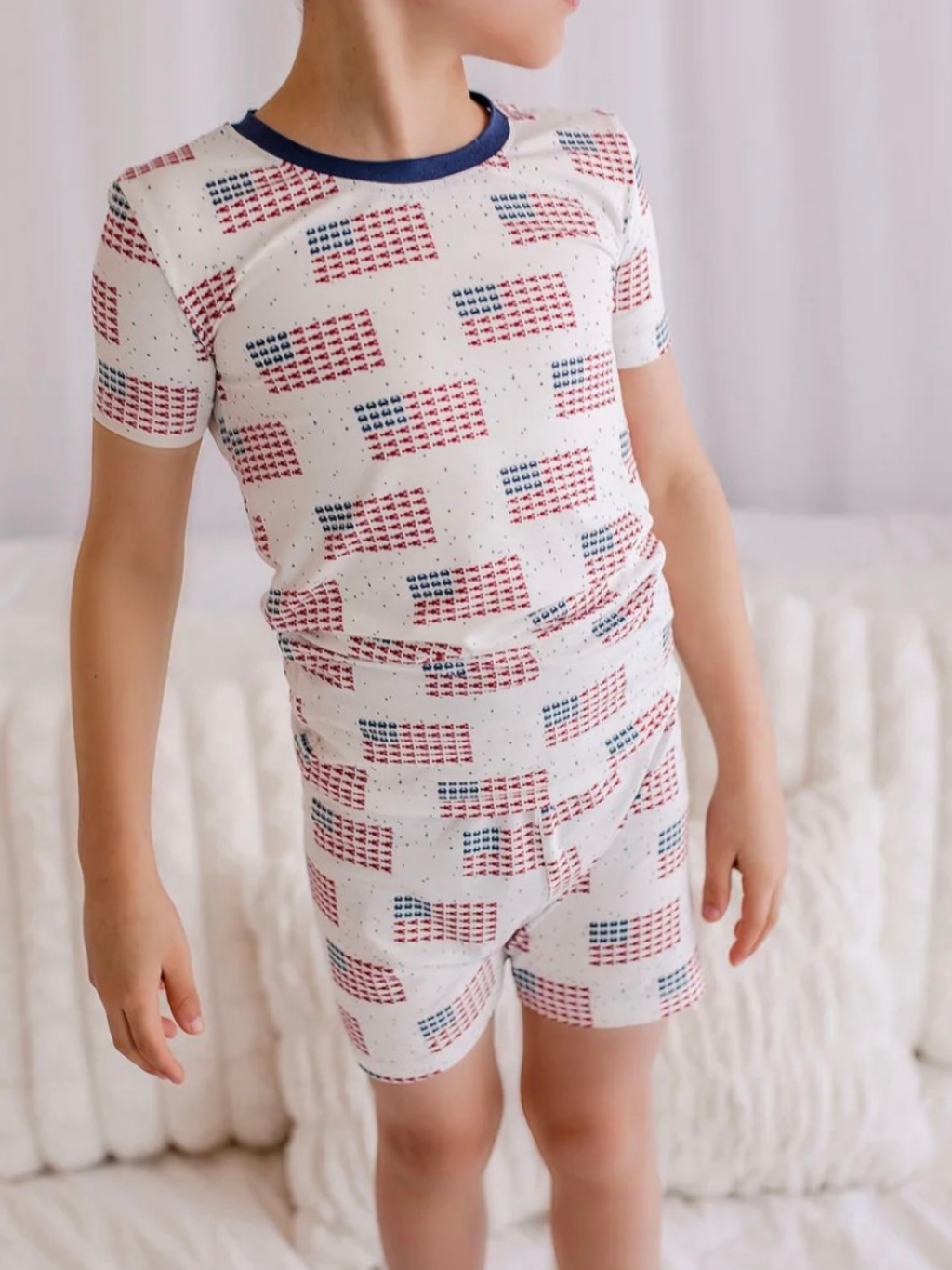 Bailey Baby Co. Lobster Flag 2 Piece Pajama Set