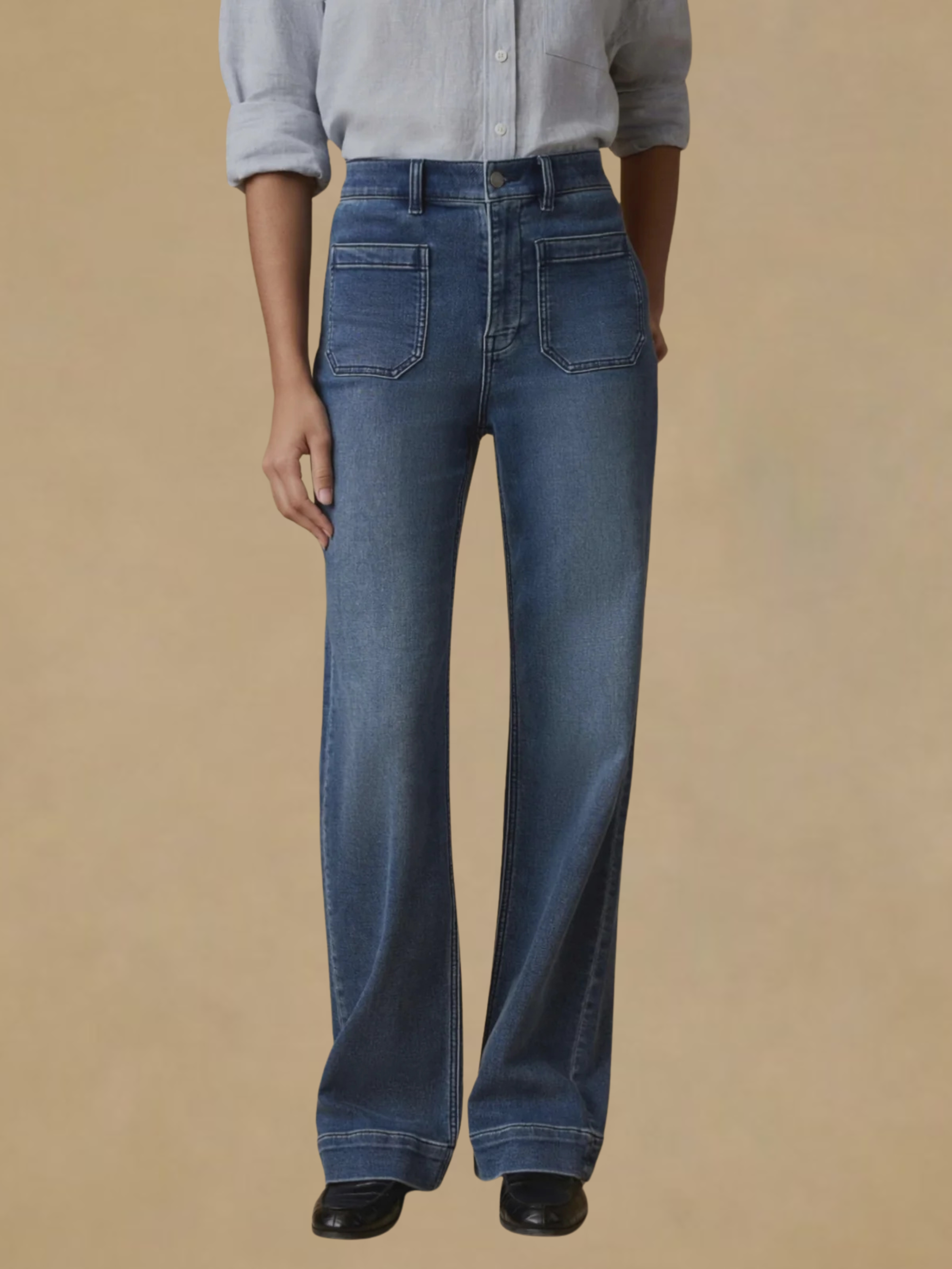 Faherty Stretch Terry Patch Pocket Pant - Riverton
