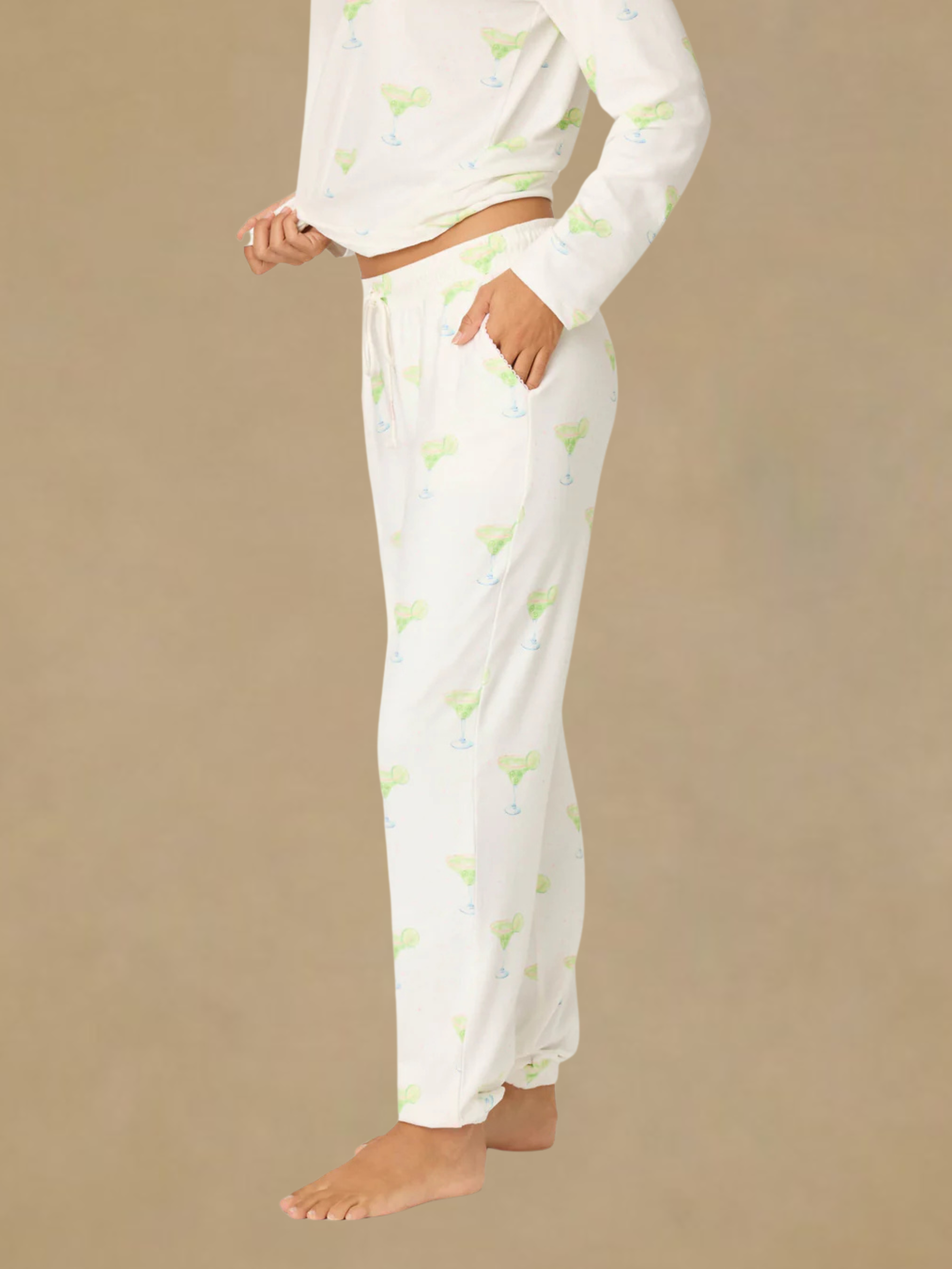 P.J. Salvage Margarita Mama Spicy Sips 2-Piece Long Sleeve Set