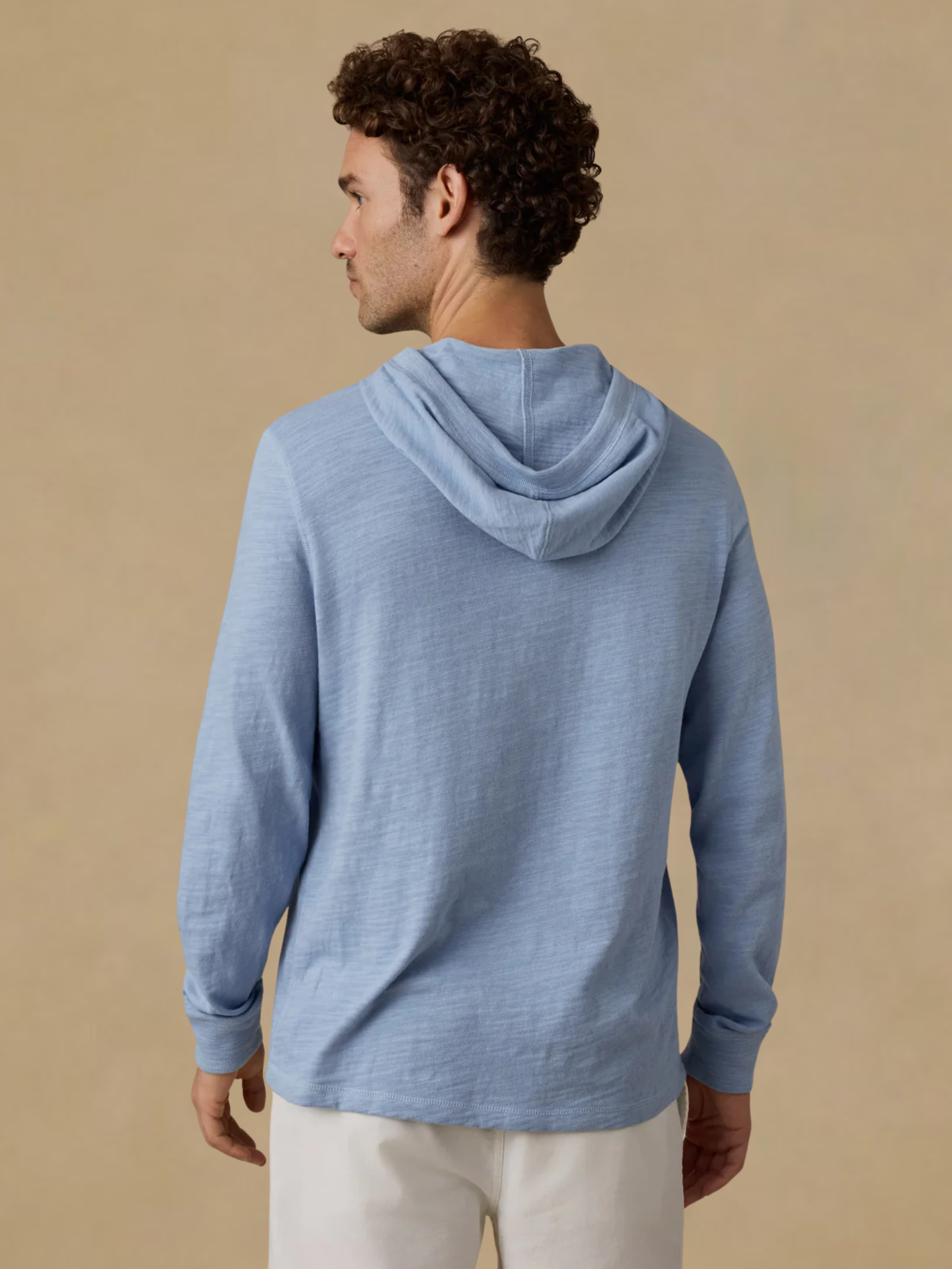 Faherty Sunwashed Organic Hoodie - Blue Isle