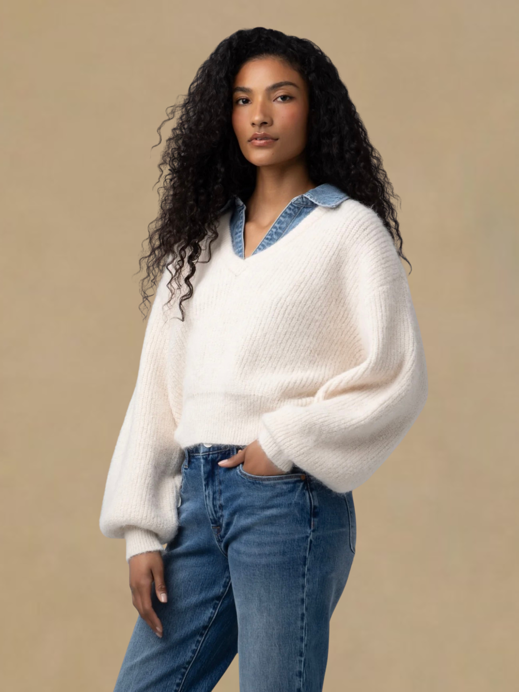 BlankNYC Open Fields Sweater