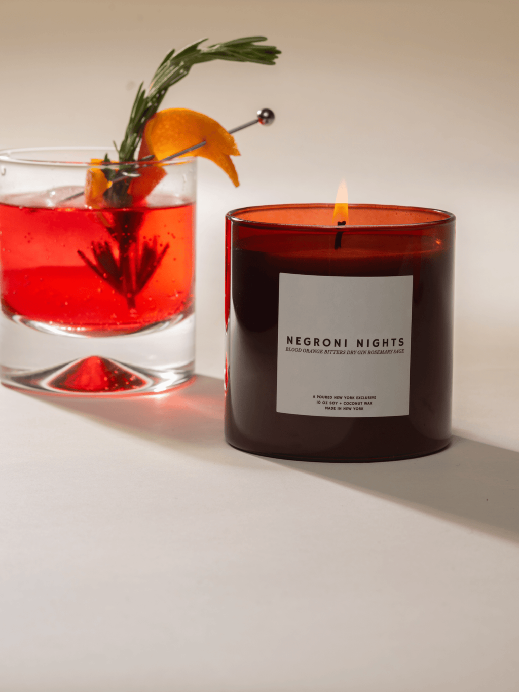 Poured New York - Negroni Nights 10oz Candle