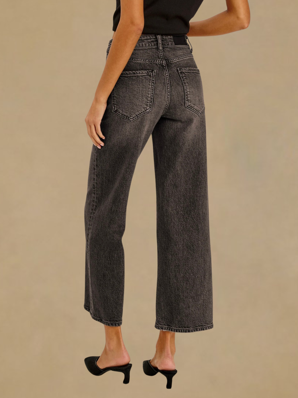 Rails Getty Crop Wide Leg - Saddleback