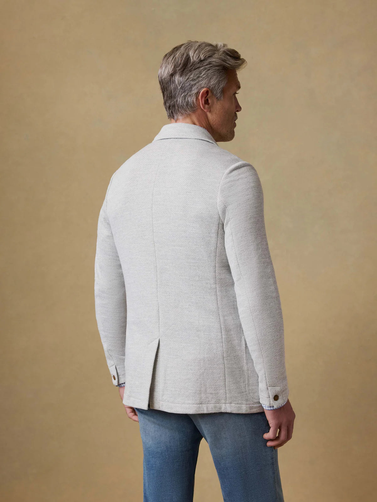 Faherty Inlet Knit Blazer - Heather Grey